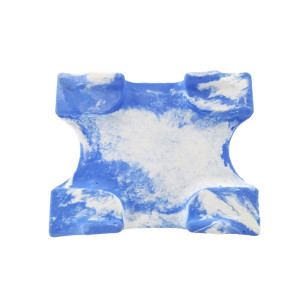 Porte savon "Mura" teinté bleu 